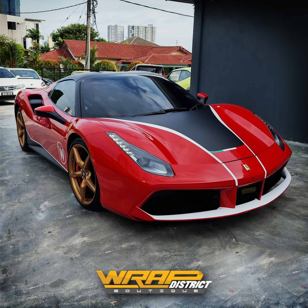 Ferrari Matte Black White
